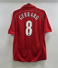 Liverpool Gerrard 8 Home Football Shirt 2006/08 Adults Large Adidas C920