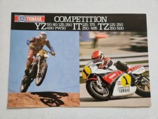 YAMAHA YZ IT TZ COMPETITION MOTORCYCLE SALES BROCHURE 1982