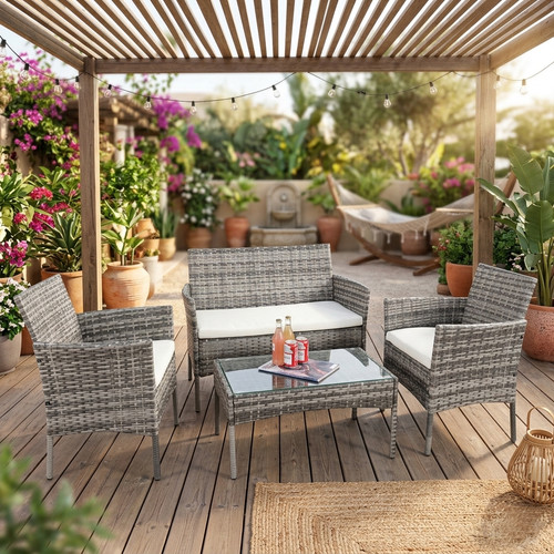 4pcs rattan garden - rattan,