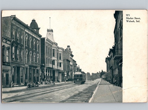 C1906 trolley market wabash - market,