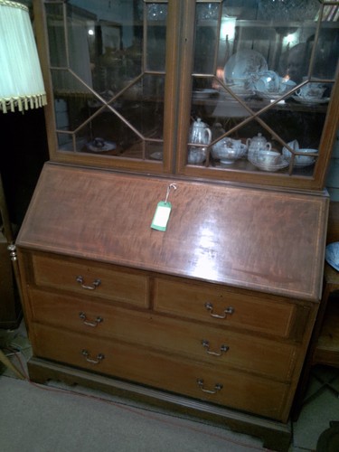Antique victorian bookcase - victorian,