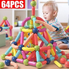 Magnetic Building Blocks Magnetic Tiles for Kids, Educational Construction Toys