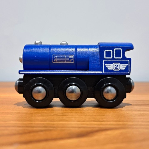 Blue wooden - blue,