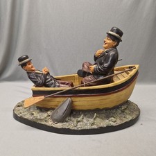 Large Laurel and Hardy Fishing Boat Figure