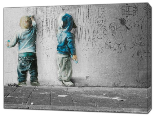 Banksy canvas wall - canvas, art