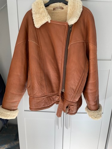 Sheepskin aviators jacket
