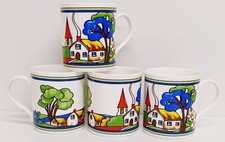 Village Art Deco Mugs Set 4