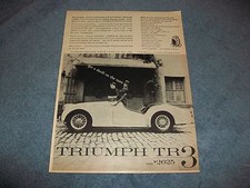 1957 Triumph TR3 Vintage Ad
