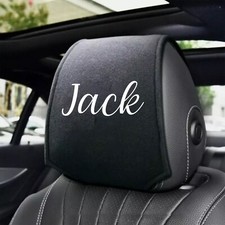 Personalised car headrest - personalised,