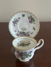 Royal Albert Bone China Flower Of The Month February Violets Cup & Saucer