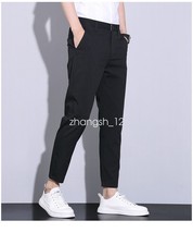 Black Grey Pinstripe Trouser