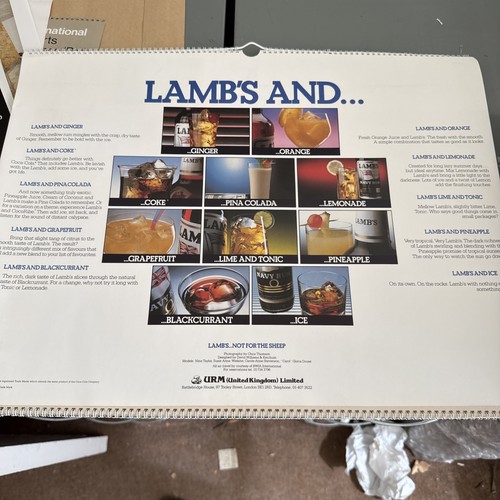Lambs navy rum calendars 1982 - calendars,