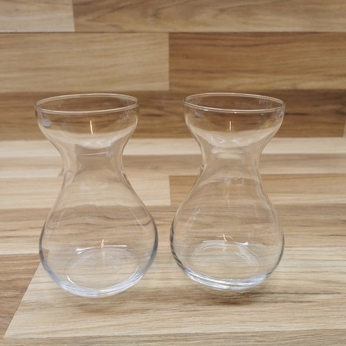 Pair vintage clear - vintage, glass