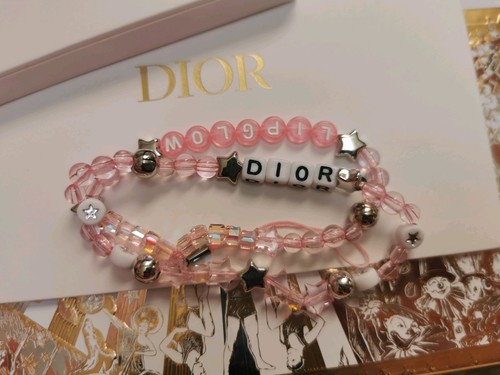 Dior pink beaded phone - dior,