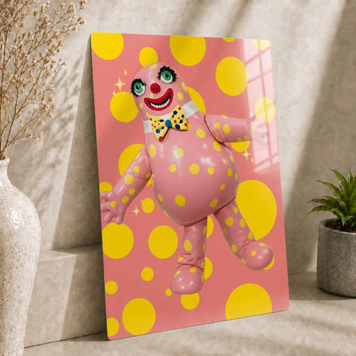 Blobby metal sign wall - mr,