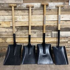 4 X Heavy Duty Shovels T Shaped Wooden Handle Spades 39" 40"
