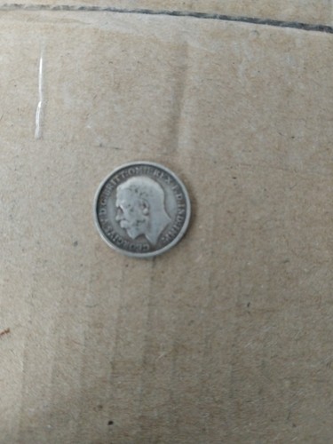 King george 1916 silver 3d - george,
