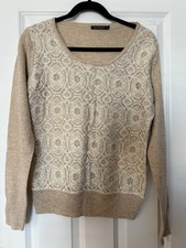 Pretty Lace Effect Jumper Size L ( 14 Approx) By qed London 