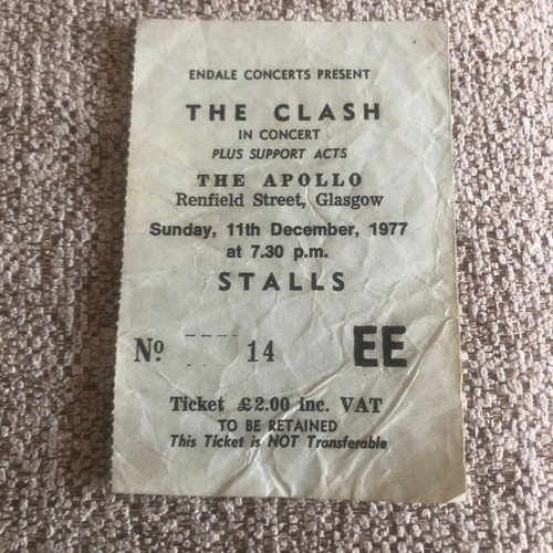 The clash ticket - the,