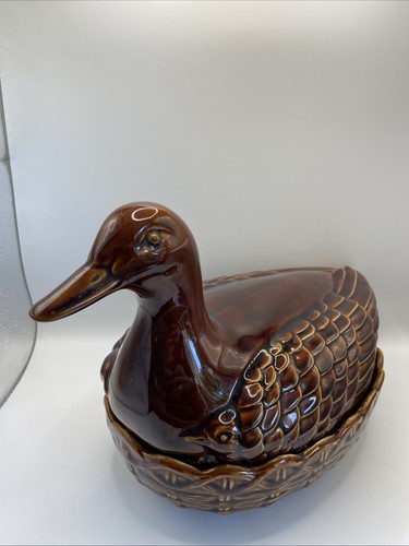 Vintage brown portmeirion duck - vintage,