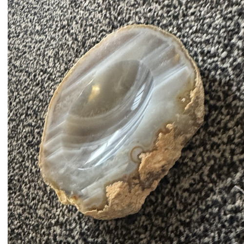 Polished natural banded agate - polished,