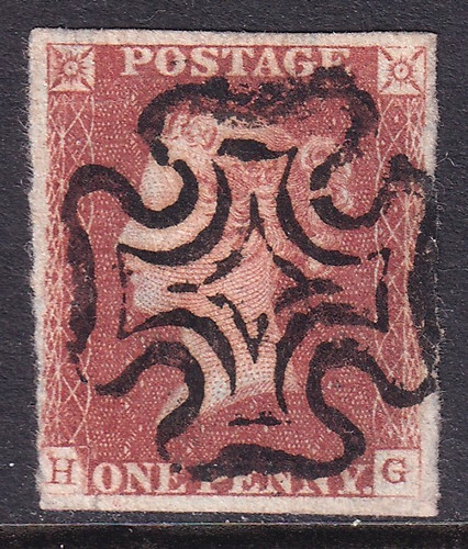 Fine used 1841 penny - 1841, red