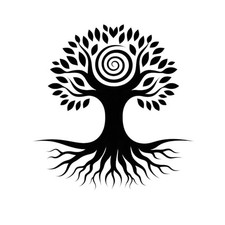 Spiral Tree Vinyl Decal
