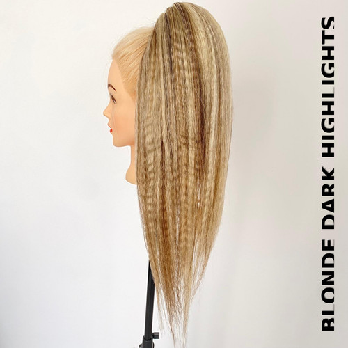 Handmade crimped ponytail - handmade,
