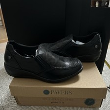 Ladies PAVERS Black Slip On