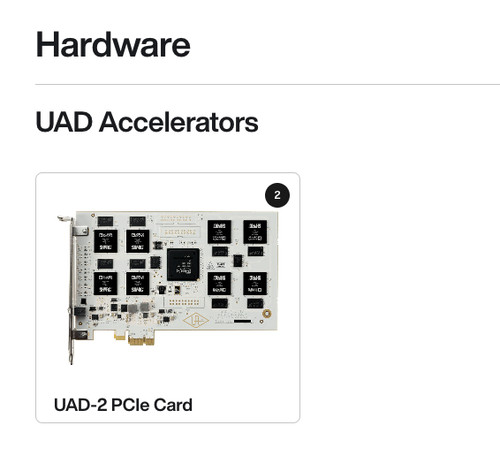 Uad2 octo cards pcie dsp - x,