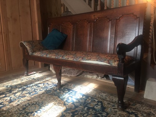 Antique oak settle - antique,