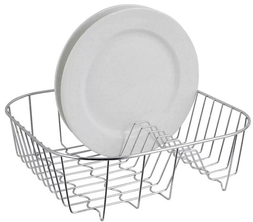 Chrome dish drainer - drainer, square
