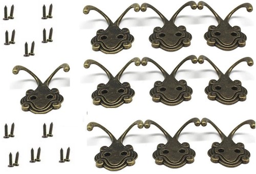 Coat hooks bronze vintage wall - hooks,