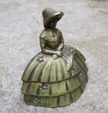 Vintage Crinoline Lady Brass Bell