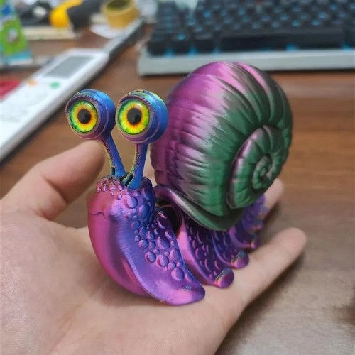 Printed snail figure stress - printed,