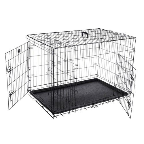 Dog crate kennel folding - crate,