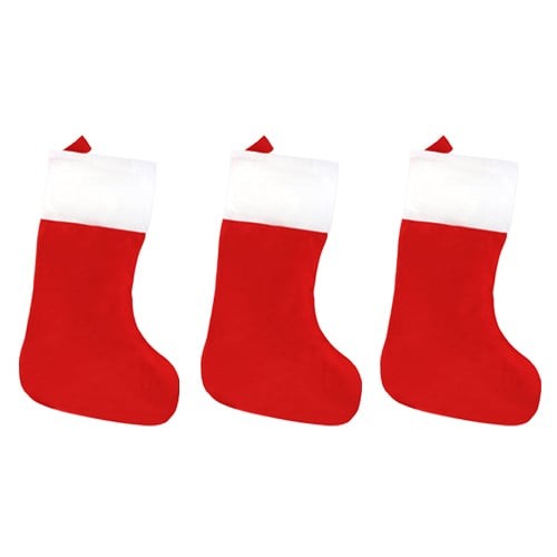 Red christmas stocking 37cm - christmas,