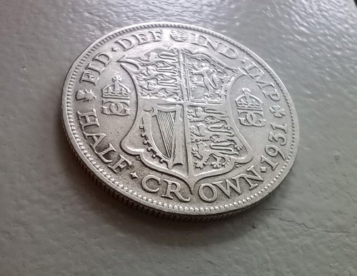 1931 george silver half - george, v