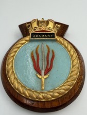 Vintage HMS Adamant Naval Wall