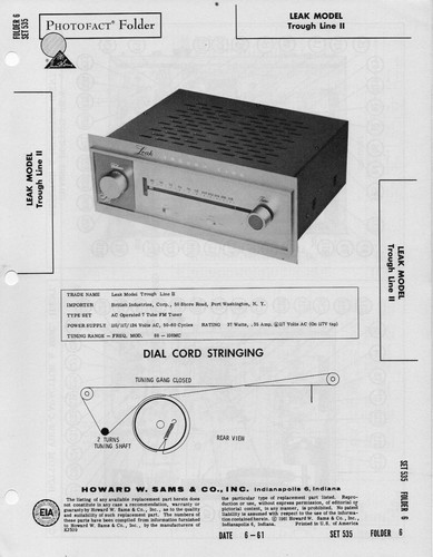 1961 leak trough - 1961,