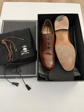 Barker Black Brogue Leather