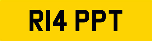 Raptor number plate r14 ppt - raptor,