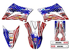 2010-2025 KLX 110 MERICA Usa Senge Graphics Kit Compatible with Kawasaki