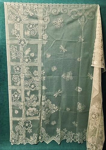 Lace shower curtain garden - lace,