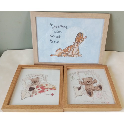 Cross stitch picture - cross-stitch, framed