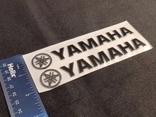 2 x YAMAHA BLACK Decals