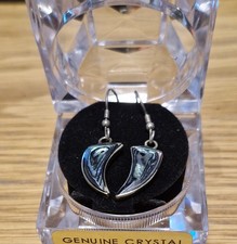 Abalone Shell Foreign Silver Dangle Earings