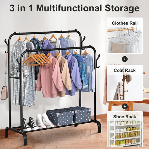Heavy duty double clothes rail - duty,