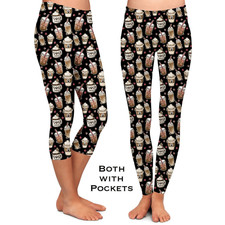 Paws & Coffee Capris W/Pockets
