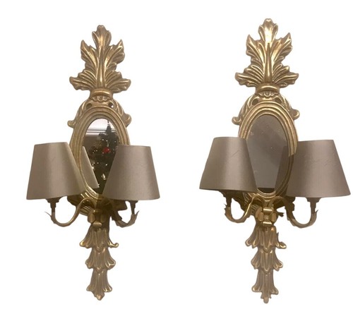 Vintage pair ornate gild - pair,